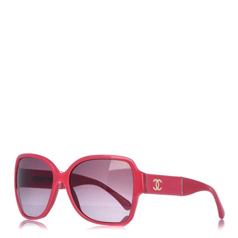 hot pink chanel sunglasses|CHANEL Square Summer CC Sunglasses 5230Q Pink.